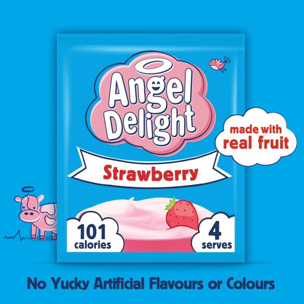 Angel Delight Strawberry Flavour 59g - Summery Delicacy
