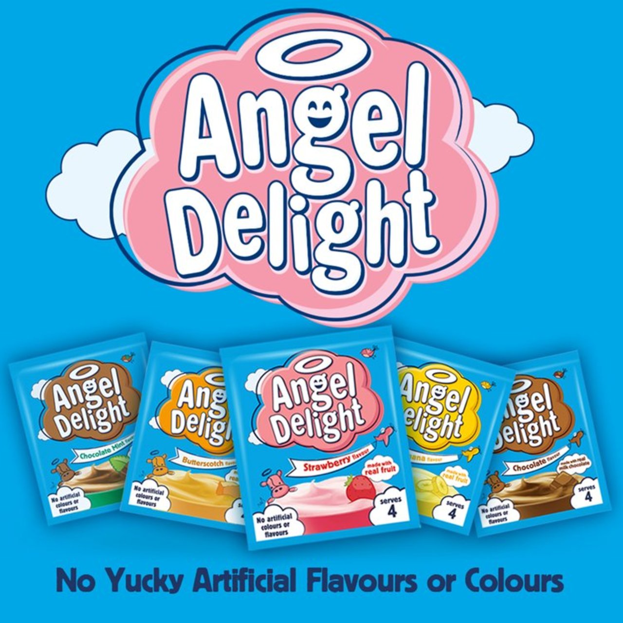 Angel Delight Chocolate Flavour 59g - Rich Dessert Mix