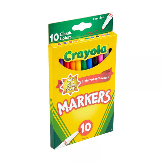 Crayola 10 Fine Line Classic Markers