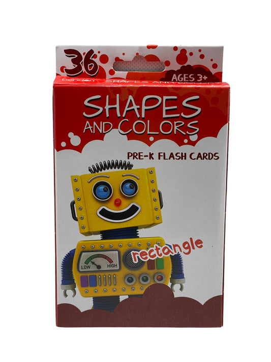 Bendon - Shapes & Colors - 36 Flash Cards Interactive, Colourful & Fun