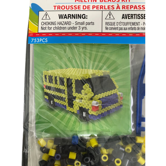 3D Bus Kit - 733pcs Heat & Fuse Beads - DIY Craft - Kids & Adults