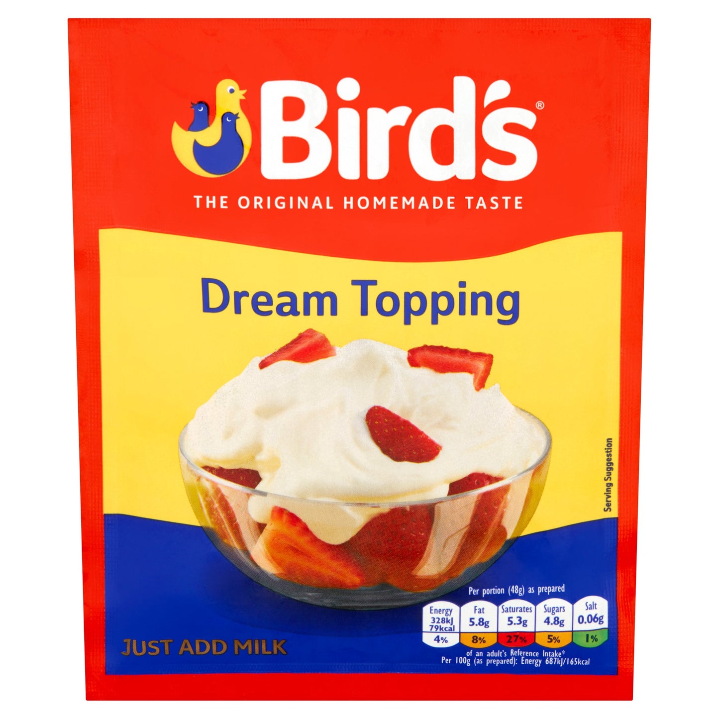 Birds Dream Dessert Topping Mix 36g - Creamy Indulgence