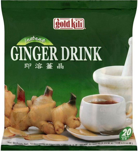 Gold Kili Instant Ginger Tea 20x18g - Digestive Soother Sachets